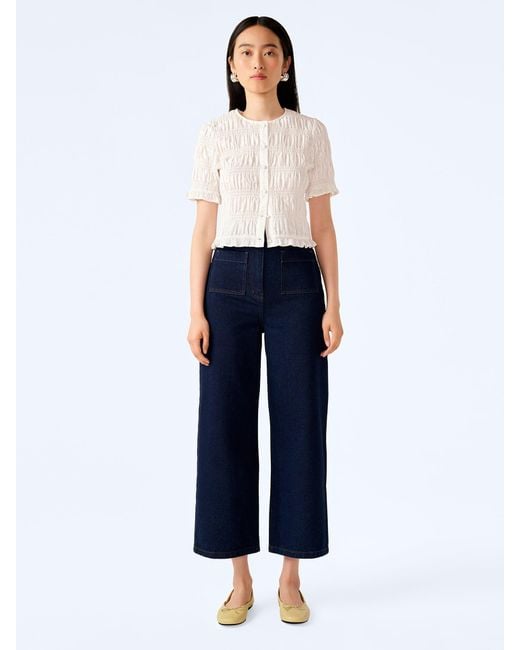 OMNES Blue Orielle Cropped Jean