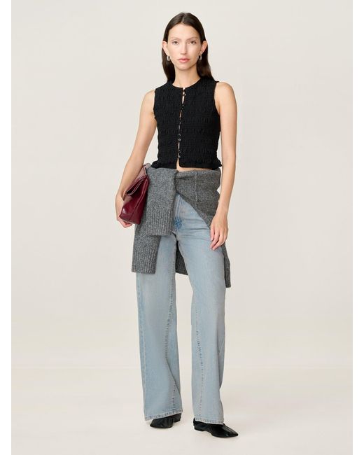 OMNES Black Alana Top