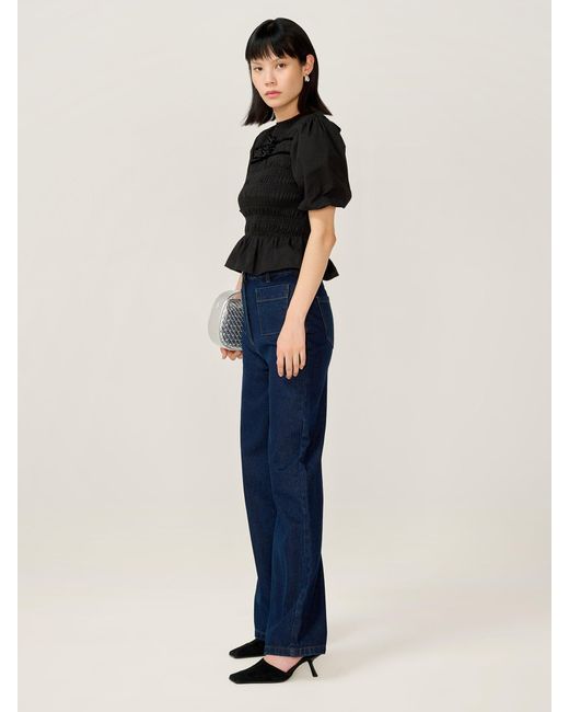 OMNES Blue Noemi Top