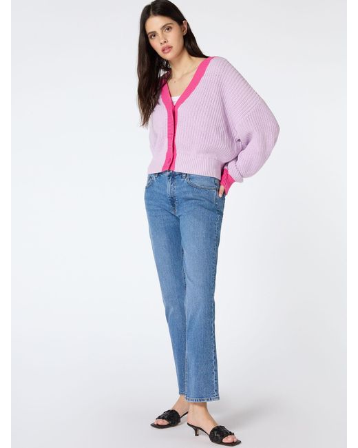 OMNES Pink Hopper Oversized Cardigan