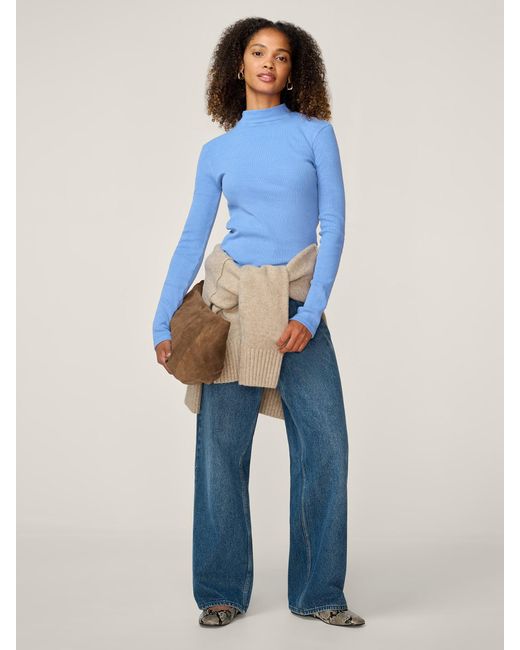 OMNES Blue North Mock Top