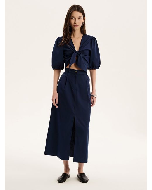 OMNES Blue Karina Top