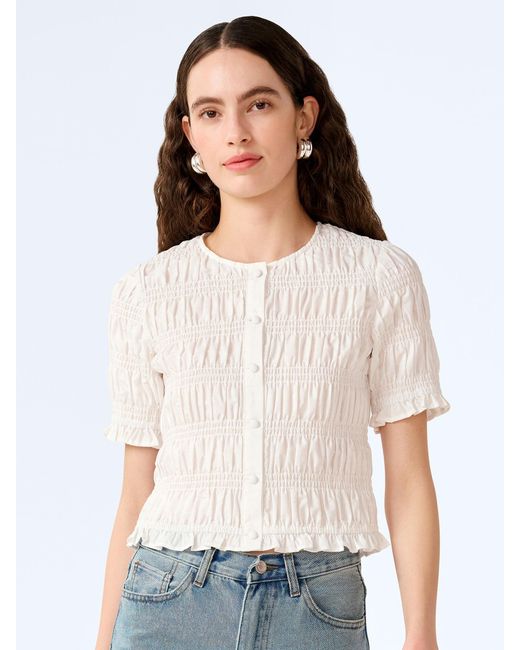 OMNES White Burke Top