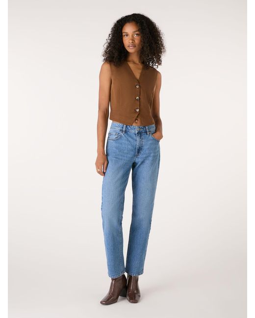 OMNES Blue Esme Mom Jean