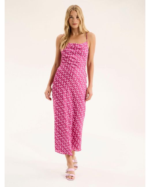OMNES Pink Riviera Retro Wave Dress