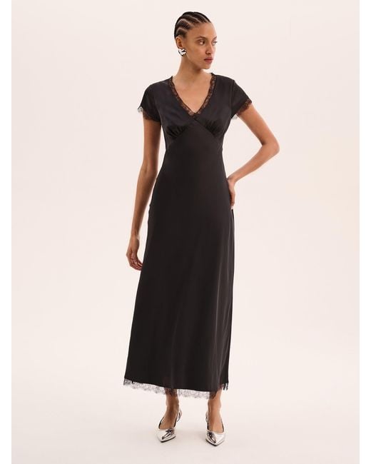 OMNES Black Woolf Dress