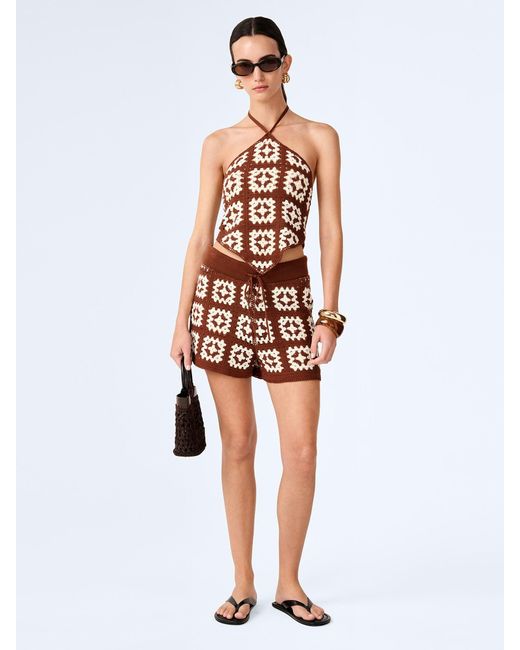OMNES White Marisol Shorts