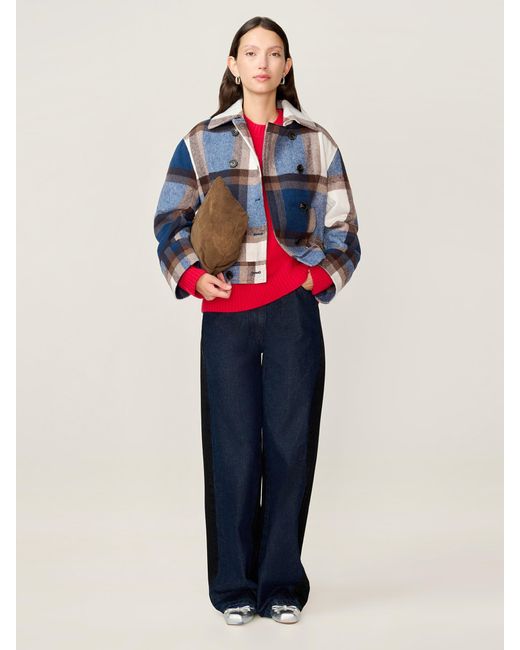 OMNES Blue Clyde Wool Blend Jacket