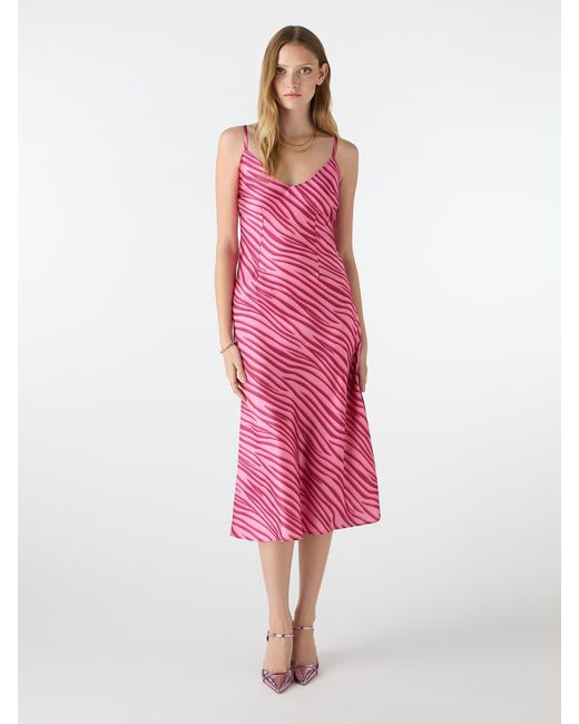 OMNES Pink Fia Midi Dress