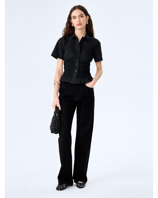 OMNES Blue Merida Blouse