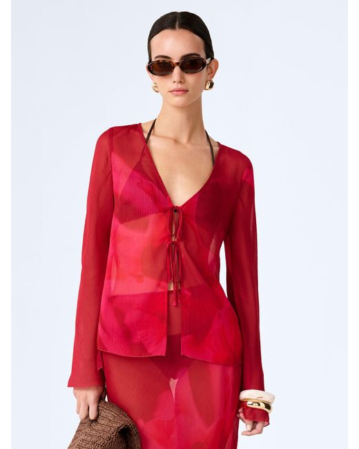 OMNES Red Marla Top