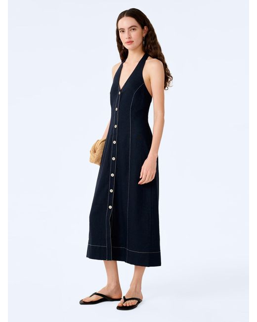 OMNES Blue Octavia Dress