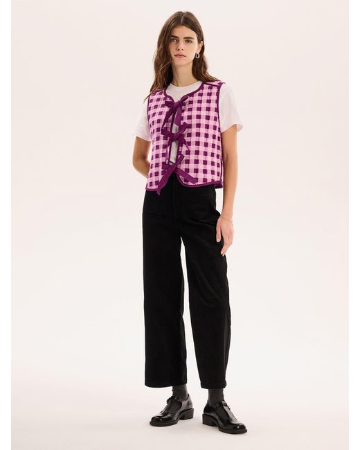 OMNES Pink Jojo Quilted Gilet