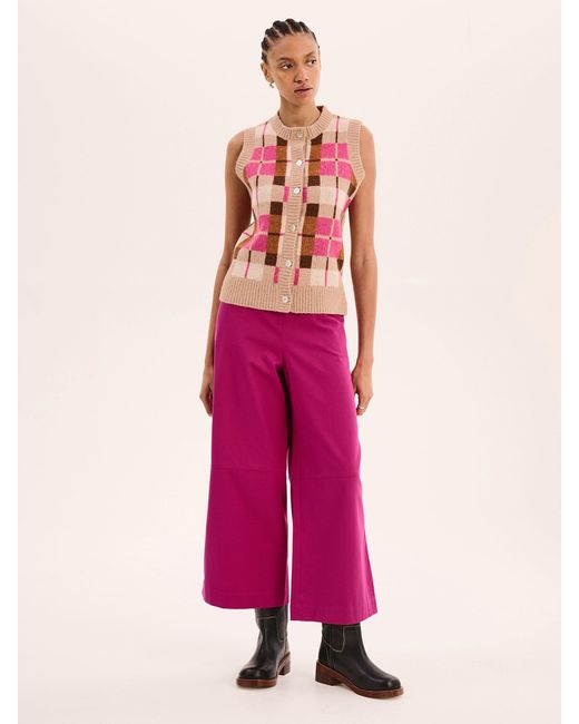 OMNES Pink Matilda Checked Vest