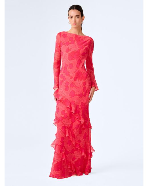 OMNES Red Bridie Dress
