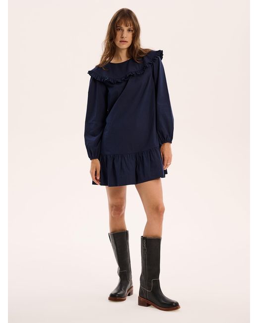OMNES Blue Emili Mini Dress