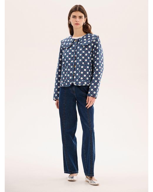 OMNES Blue Peggy Quilted Jacket