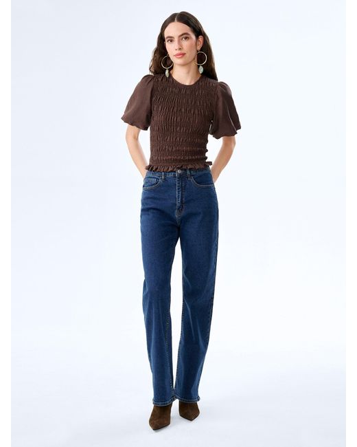 OMNES Brown Nicolla Top
