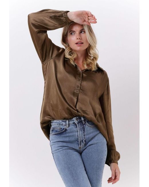 My Essential Wardrobe Brown Bluse Skyler Tunic