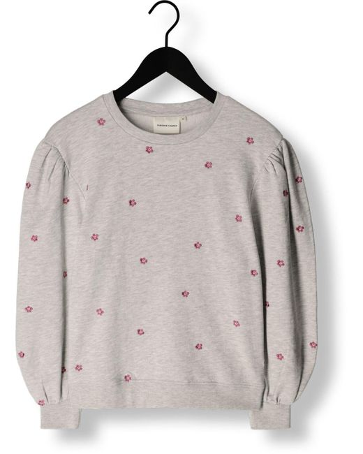 FABIENNE CHAPOT Gray Pullover Lin Sweater