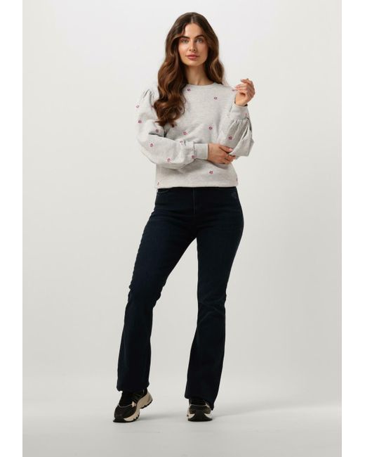FABIENNE CHAPOT Gray Pullover Lin Sweater