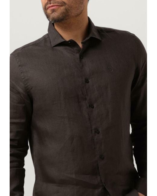 Dstrezzed Casual-Oberhemd Jagger Shirt Linen Herren in Black für Herren