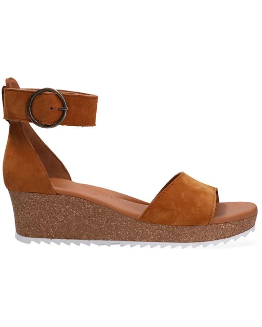 Paul Green Denim Paul Sandalen 7386 in het Bruin - Lyst