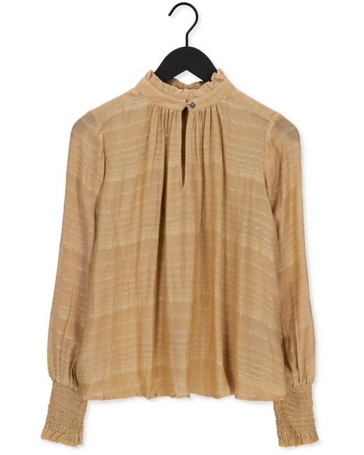 Mos Mosh Natural Bluse Macha Lurex Ls Blouse