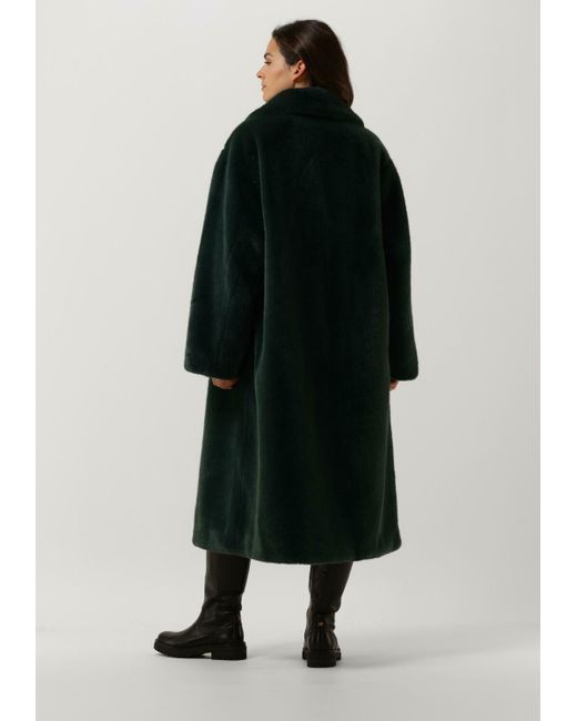 Stand Studio Black Fake-Fur-Jack Maria Coat Soft Damen