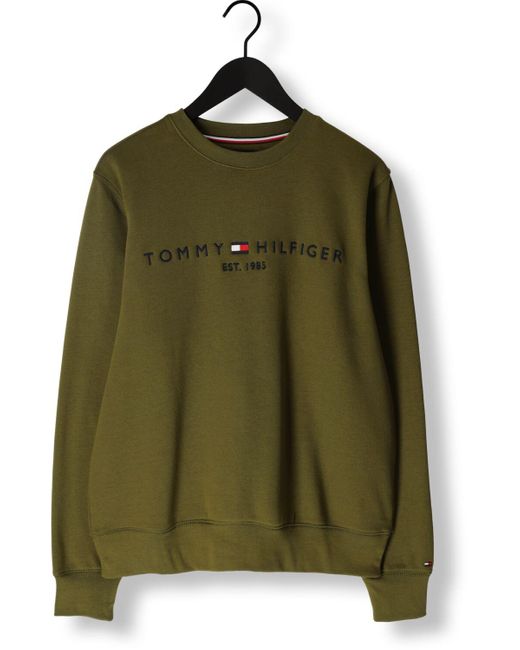 Tommy Hilfiger Sweatshirt Tommy Logo Sweatshirt in Green für Herren