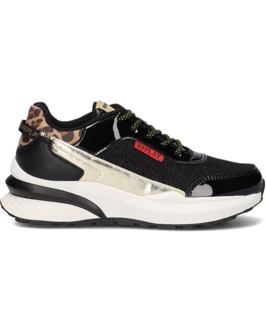 Replay Black Sneaker Low Athena Jr Mädchen