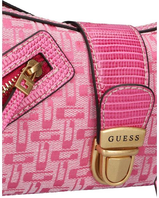 Guess Pink Umhängetasche Belle Vintage Top Zip Shoulder Bag