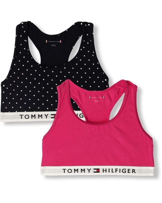 Tommy Hilfiger Pink 2P Bralette Print Mädchen