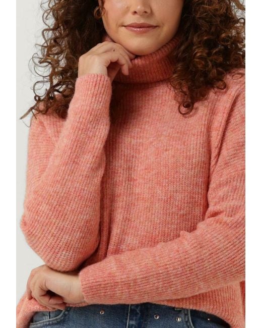 Ydence Pink Rollkragenpullover Knitted Sweater Kiki