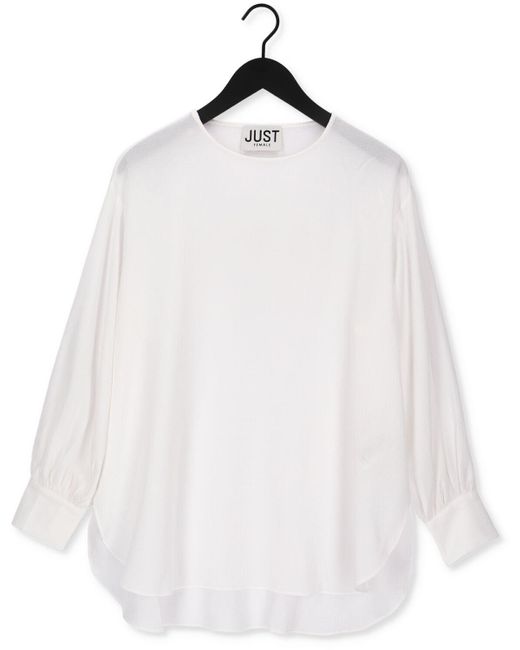 Just Female White Bluse Helpful Blouse