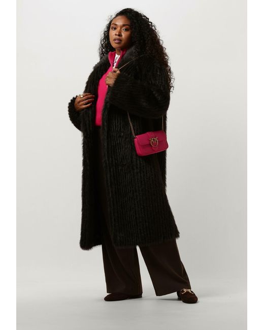 Stand Studio Black Fake-fur-jack Genevieve Coat