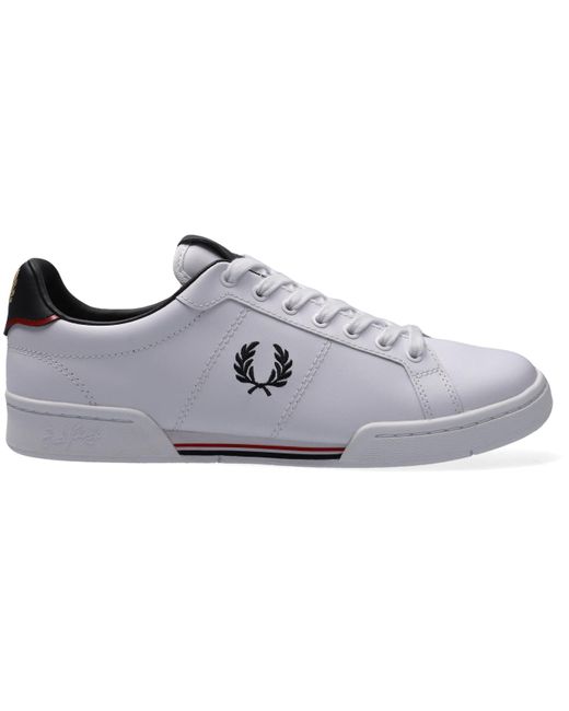 Fred Perry Witte Lage Sneakers B1252 in het Wit voor heren - Lyst