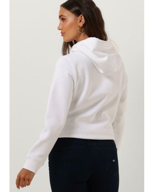 Tommy Hilfiger White Sweatshirt Tjw Regular Fleece Hoodie Damen