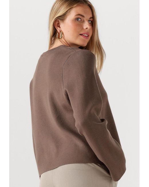 Object Brown Damen Pullover & Cardigans Objreynard O-Neck Pullover