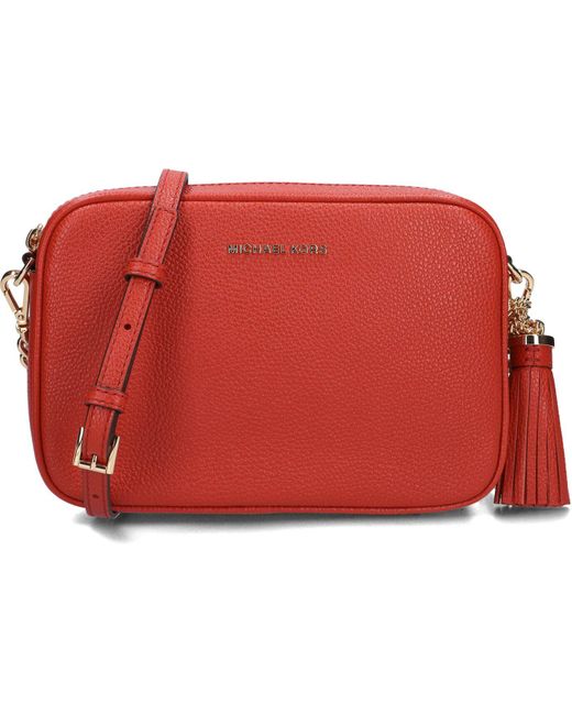 Michael Kors Red Umhängetasche Md Camera Bag Damen