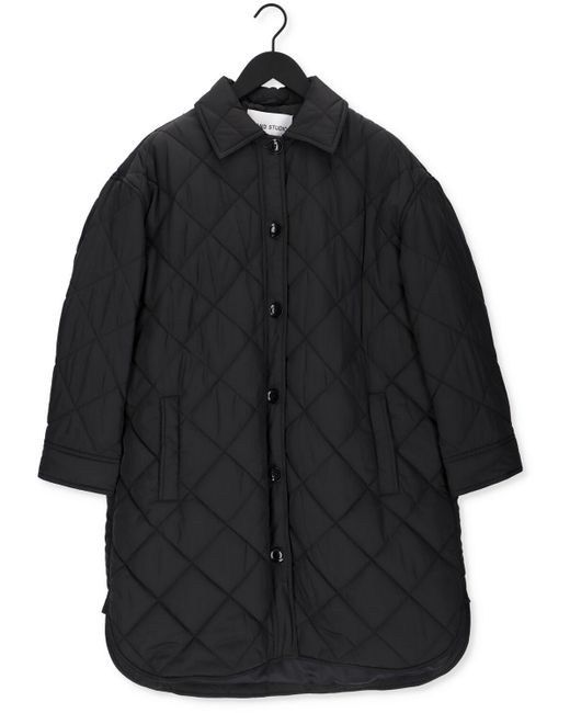 Stand Studio Black Wattierte Jack Ronja Quilt Jacket Damen