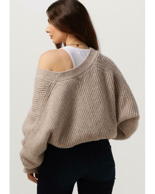 Circle Of Trust Brown Strickjacke Cara Cardigan Nicht-gerade