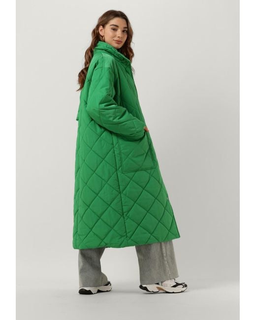 Stand Studio Green Wattierte Jack Sage Coat Damen