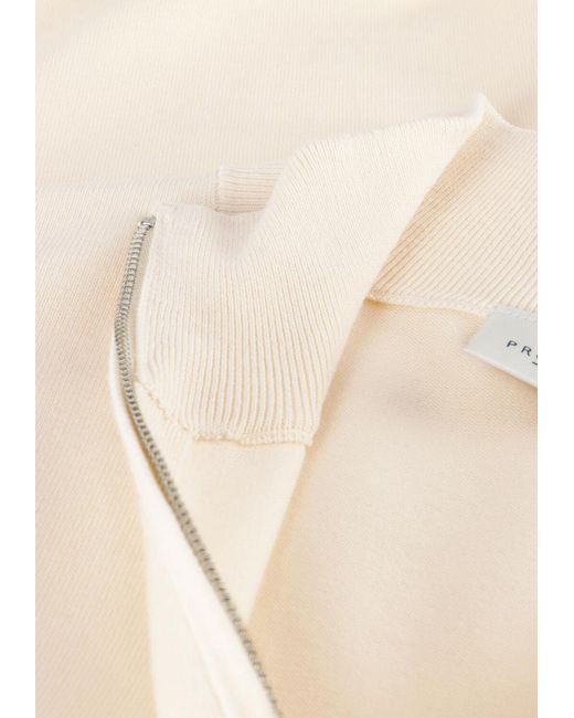 Profuomo Herren Pullover & Cardigans Half Zip Luxury Basic in Natural für Herren