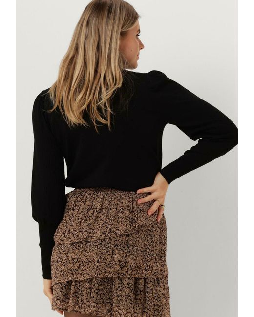 Notre-v Black Damen Pullover & Cardigans Basic Knit Blouse