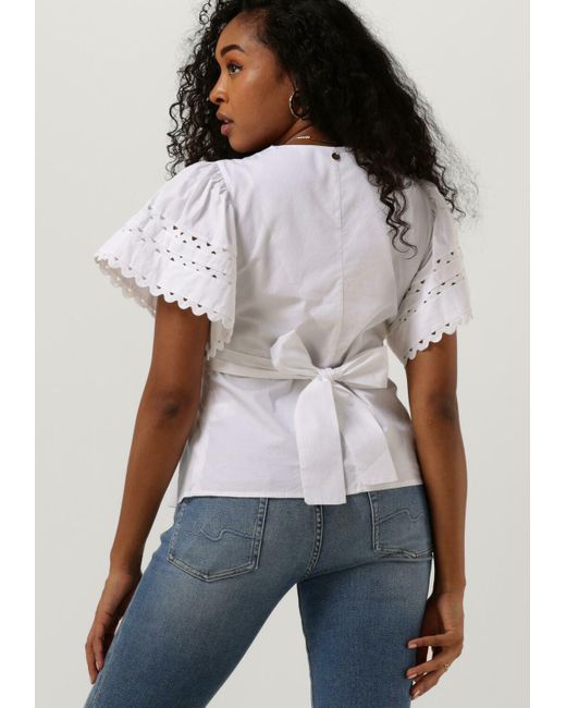 Antik Batik White Bluse Roda Tee Wide