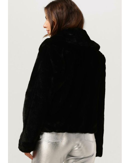 Guess Black Fake-fur-jack New Sophy Jacket