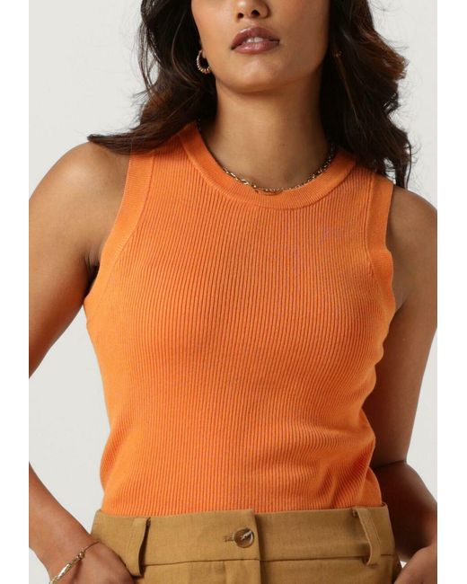Ydence Orange Top Knitted Top Sarah