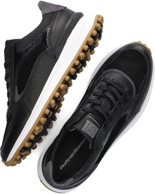 Floris Van Bommel Black Sneaker Low Sfw-10099