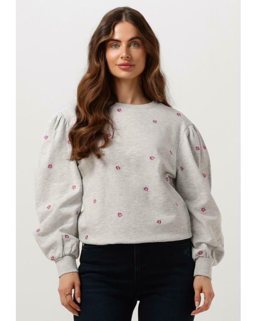 FABIENNE CHAPOT Gray Pullover Lin Sweater